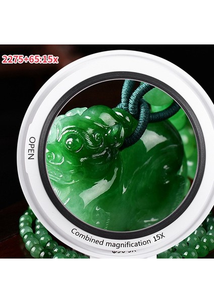 LED Işıklı El Tipi Büyüteç Aydınlatmalı Büyüteç Çıkarılabilir Optik Lens Büyüteci 2265+50 (Yurt Dışından) indirimleri