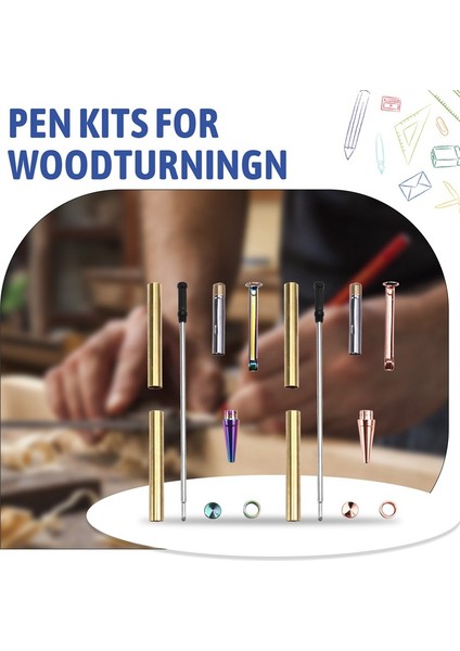 Ahşap Twister Kalem Seti 6'lı Paket, Çeşitli Kaplamalar 7 mm Twister Kalem Seti (Yurt Dışından) indirimleri