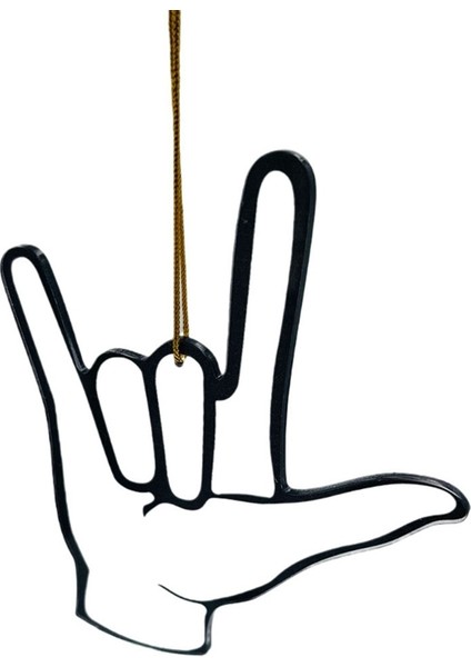 Seni Seviyorum Işaret Dili El Süsü, Tatil Düğün Partisi Dekorasyonu Için Noel Ağacı Süsleri ve Asılı Top (Yurt Dışından) fiyatları