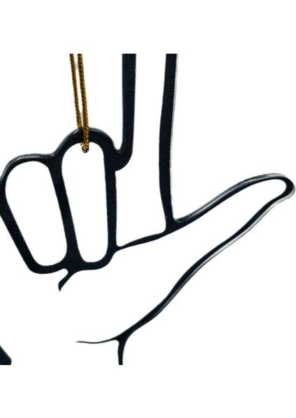 Seni Seviyorum Işaret Dili El Süsü, Tatil Düğün Partisi Dekorasyonu Için Noel Ağacı Süsleri ve Asılı Top (Yurt Dışından) indirimleri