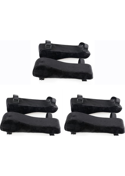 Sandalye Kol Desteği Hafızalı Köpük Bilgisayar Sandalye Kol Desteği Dirsek Ön Kol Basıncını Hafifletir Ped Ev Ofisi Için, 6 Adet (Yurt Dışından)