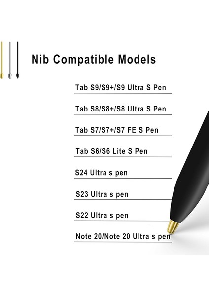 Samsung Galaxy Tab S9/S9FE+/S9 Ultra /s8/s8+/s8 Ultra Için Metal Uçlar/uçlar (4+10 Parça Set) (Yurt Dışından) indirimleri