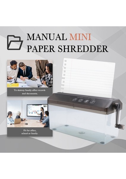 Masaüstü Kağıt Öğütücü Manuel Mini El Kesme Aleti A4 Makinesi Ev Için Belge Kırıcı (Yurt Dışından) indirimleri