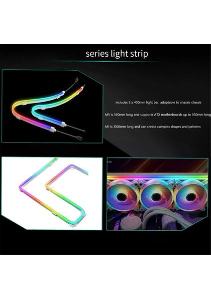 Argb LED Işık Şeridi 5V 3 Pın Argb Aura Esnek LED Şerit Işık Neon Bilgisayar Lambası Şeridi Dekoru Pc Kasası Anakart Için (Yurt Dışından)