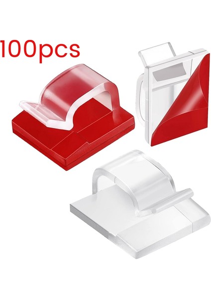 100 Adet Dış Mekan Işık Klipsleri Kendinden Yapışkanlı Mini Kablo Kancaları Tel Klipsleri Kancalar Kablo Düzenleyici Tutucu Şeffaf (Yurt Dışından) modelleri