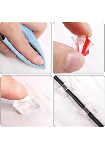 100 Adet Dış Mekan Işık Klipsleri Kendinden Yapışkanlı Mini Kablo Kancaları Tel Klipsleri Kancalar Kablo Düzenleyici Tutucu Şeffaf (Yurt Dışından) fırsatları