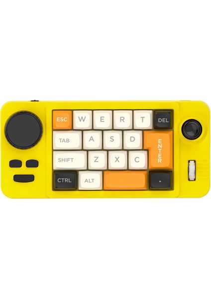 WIN10 C Için 19 Tuşlu Makro Tanımlı Joystick Çift Tekerlekli Rgb Sıcak Değiştirilebilir Makro Tanımlı Kablolu Mekanik Oyun Klavyesi (Yurt Dışından)