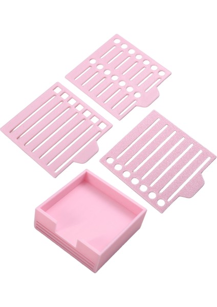 Post Notlarıyla Uyumlu Yapışkan Not Şablonu, 2 Şablon Dahil 3x3 Yapışkan Bloknot Tabanı, Pembe Not Defteri Düzenleyici (Yurt Dışından)