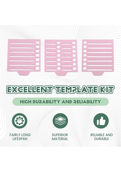 Post Notlarıyla Uyumlu Yapışkan Not Şablonu, 2 Şablon Dahil 3x3 Yapışkan Bloknot Tabanı, Pembe Not Defteri Düzenleyici (Yurt Dışından) indirimleri