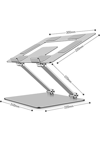 Bilgisayar Braketi Dizüstü Bilgisayar Braketi Katlanabilir Metal Artırılmış Isı Dağılımı Braketi Ergonomiye Uygun (Gümüş) (Yurt Dışından) modelleri