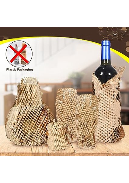 Petek Kağıt Çiçek Ambalajı Kraft Kağıdı Parçalanabilir Çarpışma Önleyici Izgara Petek Ambalaj Kağıdı 30CMX50 Metre (Yurt Dışından) fırsatları