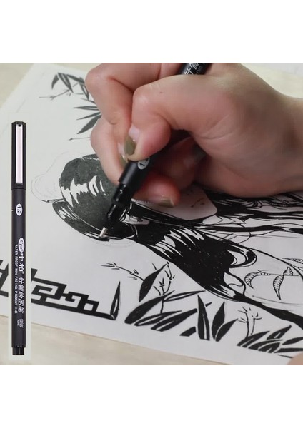 8 Adet Siyah Ince Liner Kalemler Mini Liner Fineliner Çizim Kalemleri Sanatçı Illüstrasyon Teknik Çizim Ofis Belgeleri Için (Yurt Dışından) modelleri