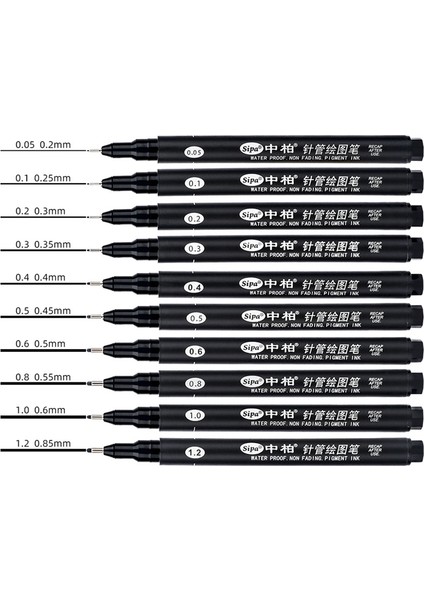 8 Adet Siyah Ince Liner Kalemler Mini Liner Fineliner Çizim Kalemleri Sanatçı Illüstrasyon Teknik Çizim Ofis Belgeleri Için (Yurt Dışından) indirimleri