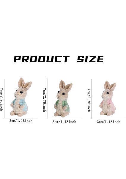3 Adet Paskalya Günü Tavşanı Dekoru Paskalya Baharı Tavşanı Dekoru El Yapımı Figürler Paskalya Dekoru Hediyesi (Yurt Dışından) modelleri