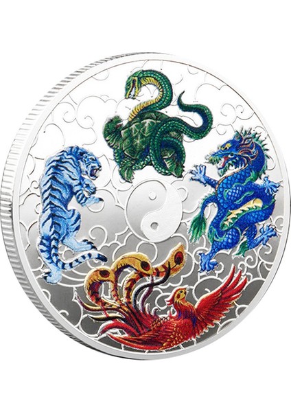 1 Adet Antik Efsanevi Yaratıklar Şanslı Madeni Para Piyango Bileti Kazıma Aleti Gümüş (Yurt Dışından)