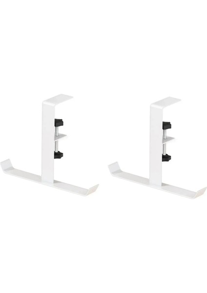 2 Adet Delmesiz Ayarlanabilir Masa Kenarı Kancası Ofis Masaüstü Kenarı Askılı Çanta Kancası Sırt Çantası Depolama Askı Kancası (Yurt Dışından)