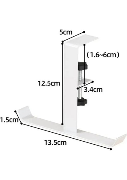 2 Adet Delmesiz Ayarlanabilir Masa Kenarı Kancası Ofis Masaüstü Kenarı Askılı Çanta Kancası Sırt Çantası Depolama Askı Kancası (Yurt Dışından) modelleri
