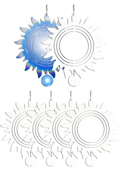 6 Adet 10 Inç Süblimasyon Rüzgar Döndürücü Boşluğu Iç ve Dış Mekan Dekorasyonları Için ve Kadınlar, Anneler ve Eşler Için Mükemmel Hediye (Yurt Dışından) modelleri
