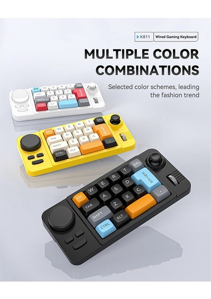 WIN10 B Için 19 Tuşlu Makro Tanımlı Joystick Çift Tekerlekli Rgb Sıcak Değiştirilebilir Makro Tanımlı Kablolu Mekanik Oyun Klavyesi (Yurt Dışından) indirimleri