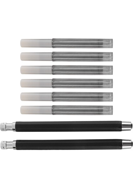 2 Adet 5.6mm Uç Tutuculu Otomatik Mekanik Kalemtıraş ve Kömür Uç Yedeği, 6 Adet Ekstra Uç Yedeği (Yurt Dışından) fırsatları