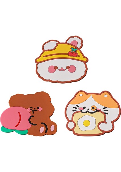 Sevimli Oda Dekoru Sevimli Hayvanlar Mouse Pad Bardak Altlığı Olmayan Kawaii Kahve Kupası Matı Su Geçirmez Masa Matı (Yurt Dışından) fiyatları