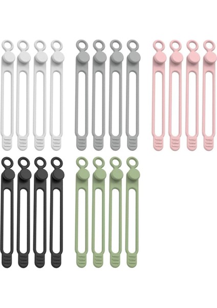 Veri Kablosu Düzenleyici, Yükseltilmiş Silikon Kablo Bağları Yeniden Kullanılabilir Kablo Yönetimi Düzenleyici, Elastik Kablo Düzenleyici (Yurt Dışından)