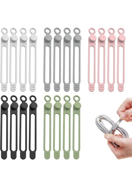 Veri Kablosu Düzenleyici, Yükseltilmiş Silikon Kablo Bağları Yeniden Kullanılabilir Kablo Yönetimi Düzenleyici, Elastik Kablo Düzenleyici (Yurt Dışından) modelleri