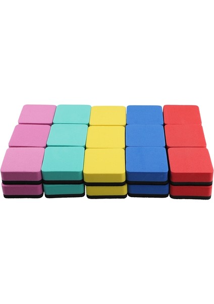 30 Paket Beyaz Tahta Silgisi Yıkanabilir ve Tekrar Kullanılabilir Manyetik Beyaz Tahta Silgisi Kuru Silinebilir Kalemleri Temizlemek Için 5X5X2CM (Yurt Dışından) fiyatları