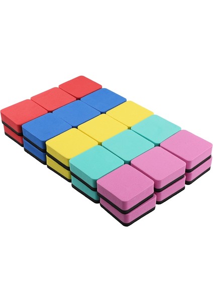 30 Paket Beyaz Tahta Silgisi Yıkanabilir ve Tekrar Kullanılabilir Manyetik Beyaz Tahta Silgisi Kuru Silinebilir Kalemleri Temizlemek Için 5X5X2CM (Yurt Dışından) fırsatları