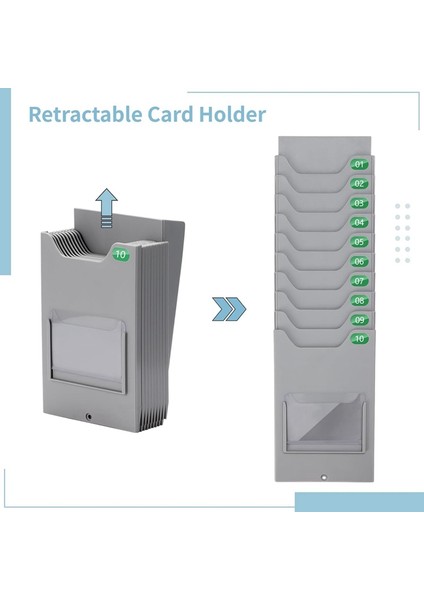 Zaman Kartı Çantası Ofis Malzemesi Delgeçli Kart Rafı Askılı Depolama Rafı Çok Fonksiyonlu Raf Isteğe Bağlı Pozisyon (Yurt Dışından) modelleri