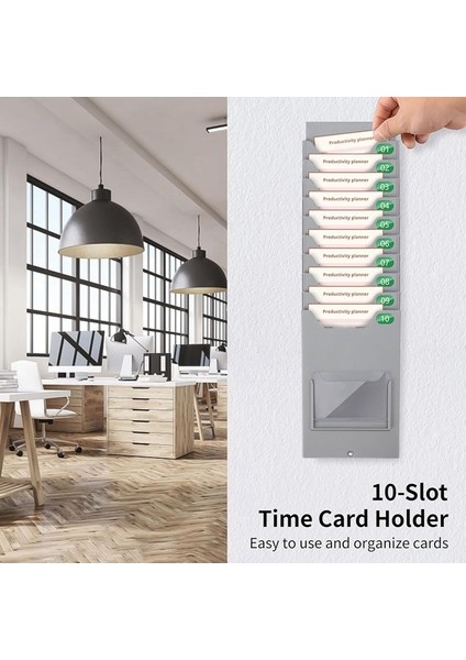 Zaman Kartı Çantası Ofis Malzemesi Delgeçli Kart Rafı Askılı Depolama Rafı Çok Fonksiyonlu Raf Isteğe Bağlı Pozisyon (Yurt Dışından) fırsatları