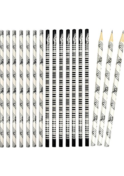 Müzik Aletleri Desenli 24 Parça Müzik Kalemleri - Okul Öğretmenleri ve Sanatçılar Için Hb Ahşap Kalemler (Yurt Dışından)