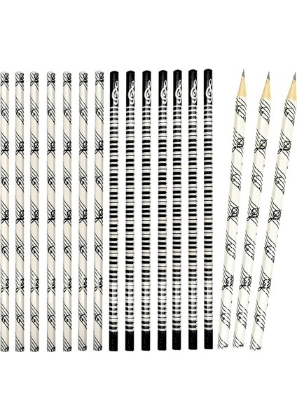 Müzik Aletleri Desenli 24 Parça Müzik Kalemleri - Okul Öğretmenleri ve Sanatçılar Için Hb Ahşap Kalemler (Yurt Dışından) fiyatları
