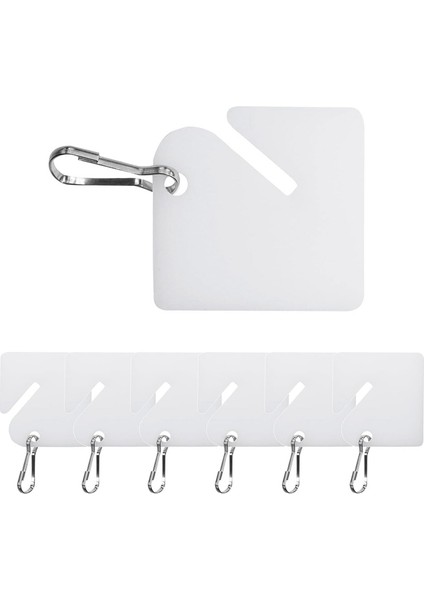 120 Adet Anahtar Etiketi, 1,5 Inçlik Plastik Askılı Etiketler, Anahtar Dolapları, Kutular ve Dolaplar Için Metal Kancalı Beyaz Etiketler (Yurt Dışından) modelleri