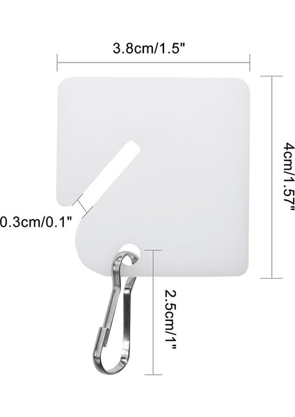 120 Adet Anahtar Etiketi, 1,5 Inçlik Plastik Askılı Etiketler, Anahtar Dolapları, Kutular ve Dolaplar Için Metal Kancalı Beyaz Etiketler (Yurt Dışından) fırsatları