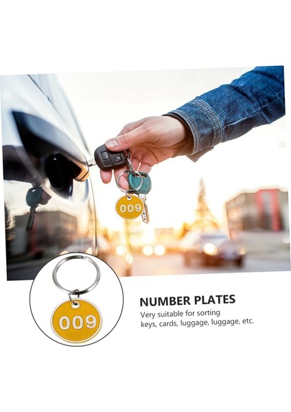 3 Paket Plaka Numarası Etiketleri Anahtar Kimlik Etiketi Etiketleri Kimlik Etiketleri Numara Zincirleri Anahtarlık Numaralı Anahtar Etiketleri 1-10 (Yurt Dışından) fırsatları