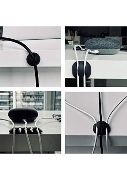 10 Parça Siyah Kablo Klipsi Çok Amaçlı Kablo Tutucu Kendinden Yapışkanlı Kablo Yönetimi Kablo Tutucu Kulaklık Kablosu Düzenleyici (Yurt Dışından) fırsatları