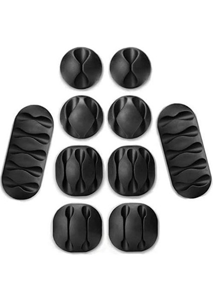 10 Parça Siyah Kablo Klipsi Çok Amaçlı Kablo Tutucu Kendinden Yapışkanlı Kablo Yönetimi Kablo Tutucu Kulaklık Kablosu Düzenleyici (Yurt Dışından) indirimleri