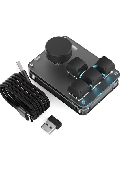 2.4g Mini Makro Pad Makro Programlama Klavyesi USB C Rgb Sıcak Değiştirme Oyun Özel Düğme Tuş Takımı 4 Tuşlu Düğme Multimedya (Yurt Dışından) fiyatları