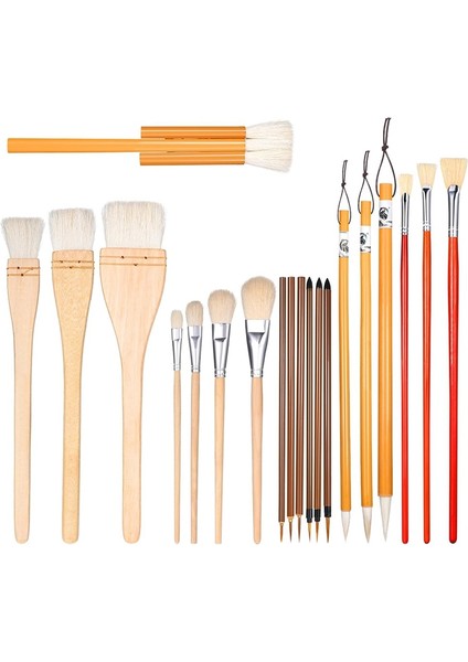 Seramik, Akrilik ve Suluboya Karıştırma Için 20 Adet Sır Fırçası, Sanatçılar ve Öğrenciler Için Yün Kıllı Sanat Boya Fırçaları (Yurt Dışından) fiyatları