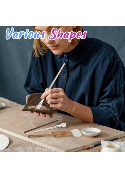 Seramik, Akrilik ve Suluboya Karıştırma Için 20 Adet Sır Fırçası, Sanatçılar ve Öğrenciler Için Yün Kıllı Sanat Boya Fırçaları (Yurt Dışından) indirimleri