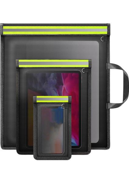 Telefonlar Için Faradays Çantası, Dizüstü Bilgisayarlar, Tabletler ve Araba Anahtarları Için Emp Korumalı 3'lü Paket Çanta, Anahtarlık Koruyucu (Yurt Dışından)