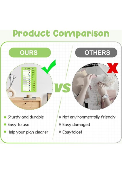 Çocuklar Için Iş Listesi Seti - Günlük Liste Panosu, Aile Günlük Planlayıcısı, Sınıf ve Ev Seyahatleri Için Kaydırmalı Mesaj Panosu (Yurt Dışından) fırsatları