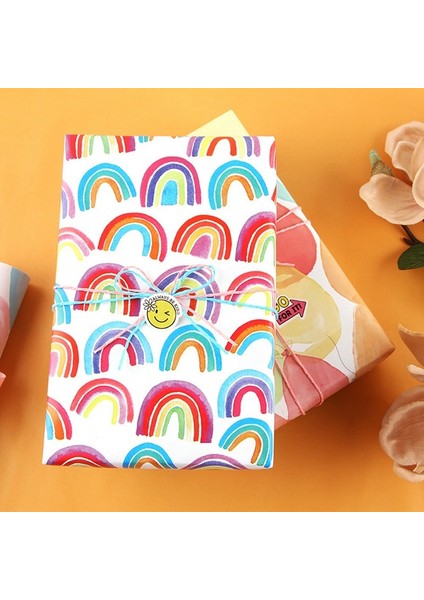 12 Yapraklık Set, Doğum Günü, Sevgililer Günü ve Paskalya Için Gökkuşağı Doğum Günü Hediye Paketleme Kağıdı (Yurt Dışından) indirimleri