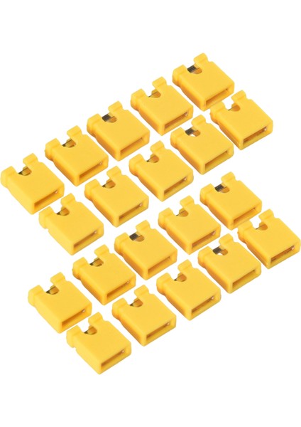 100 Adet 2,54 mm Jumper Kapağı Açık Tip Kısa Devre Kapağı Kısa Devre Bloğu Kısa Devre Kapağı Soket Pin Başlığı Bağlantı Bloğu, Sarı (Yurt Dışından)