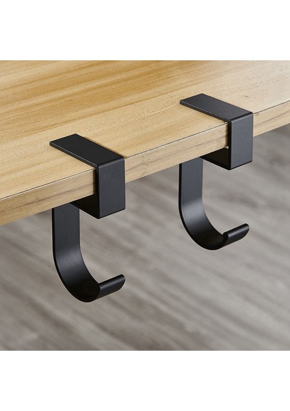 10 Şekilli Masa Kenarı Kancası Öğrenci Masası Yan Askılı Çanta Çıkarılabilir Ofis Çanta Askıları Masa Kancaları Siyah (Yurt Dışından) fırsatları