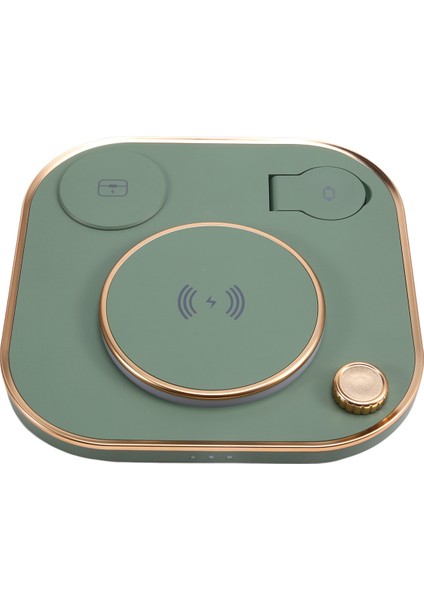 Çok Işlevli Katlanabilir Mobil Manyetik Kablosuz Şarj Cihazı, Lamba, Cep Telefonu, Saat, Kulaklık, 15W Masaüstü Şarj Cihazı, A (Yurt Dışından)