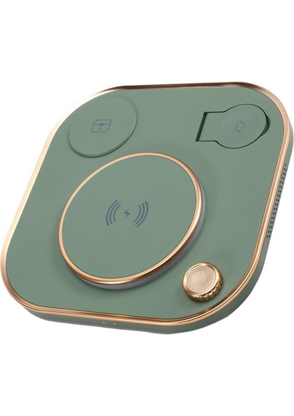 Çok Işlevli Katlanabilir Mobil Manyetik Kablosuz Şarj Cihazı, Lamba, Cep Telefonu, Saat, Kulaklık, 15W Masaüstü Şarj Cihazı, A (Yurt Dışından) fırsatları