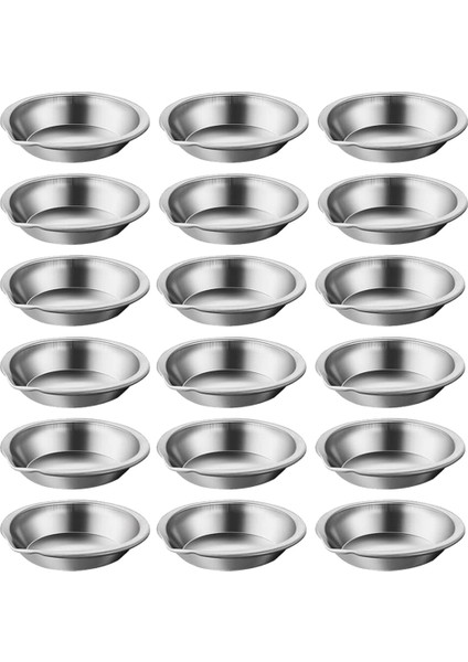 30 Adet Paslanmaz Çelik Boya Renk Paleti, Ağızlı 2'li Boya Tepsileri, Makyaj Paletleri, Mini Metal Boya (Yurt Dışından)