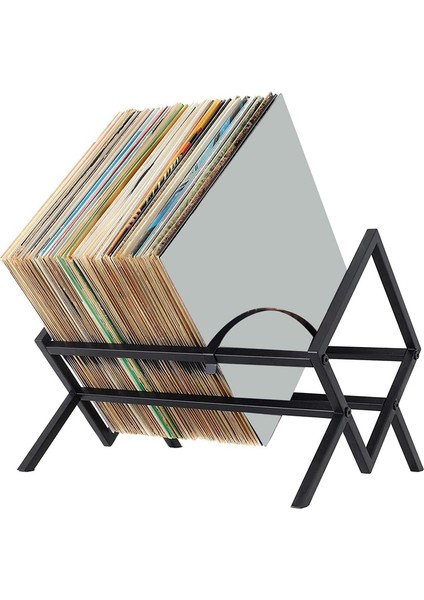 Tier Vinil Plak Depolama Masaüstü Sergileme Rafı Masaüstü Kitaplık CD Sergileme Standı Masaüstü Dergi Kitaplık (Yurt Dışından) fırsatları